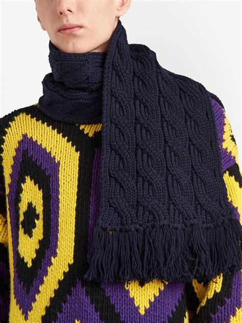 sciarpa prada knit|farfetch prada sweaters.